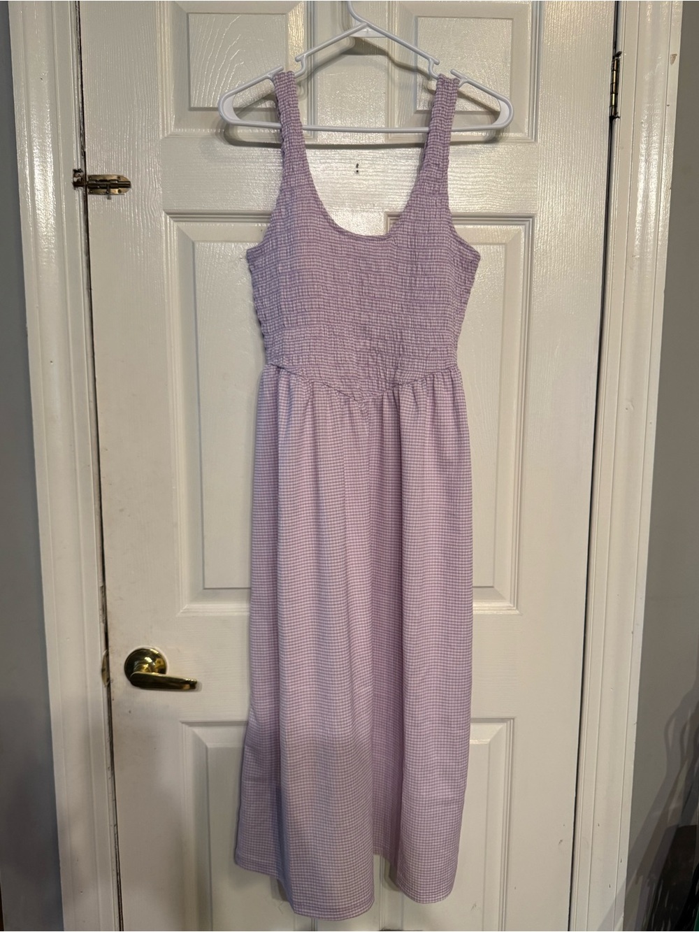 Old Navy Lavender Smocked Tank Maxi Dress